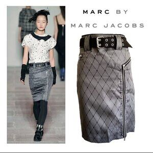 Marc by Marc Jacobs Fence Zipper Skirt Runway 2008 Size 6